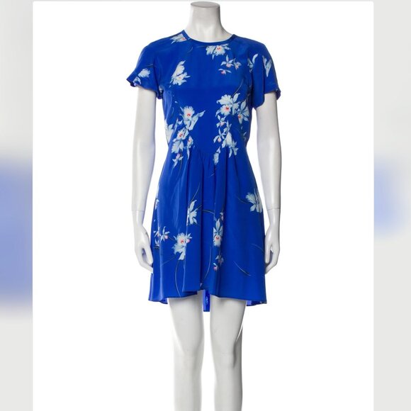 Amazing No.21 Modern Floral Print Silk Mini Dress Small - Picture 5 of 7